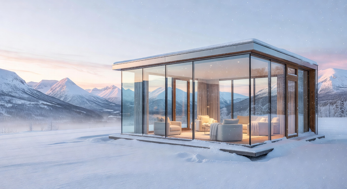 Panorama Glass Room in the snow
